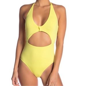 VYB yellow bathing suit NWT size small.